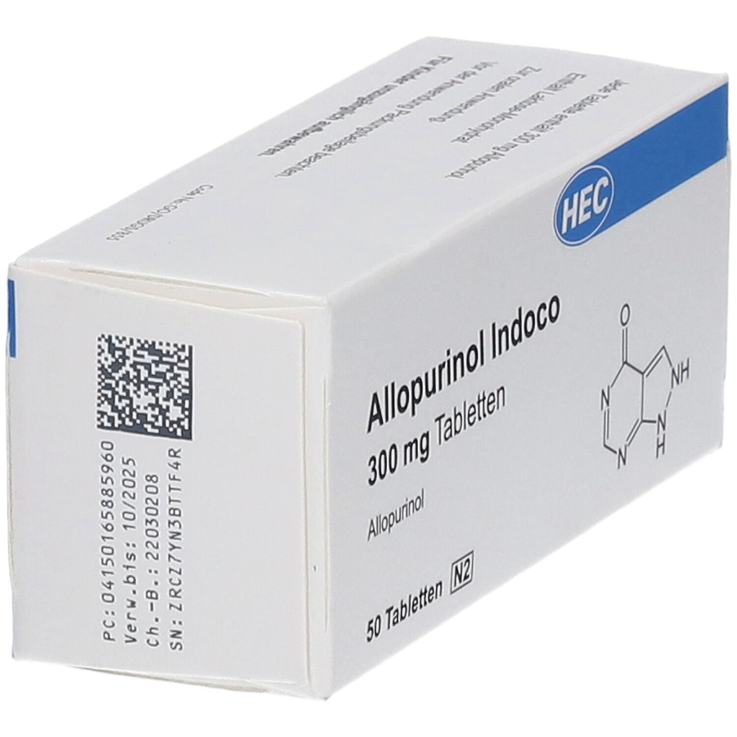 Allopurinol Indoco 300 mg Tabletten 50 St