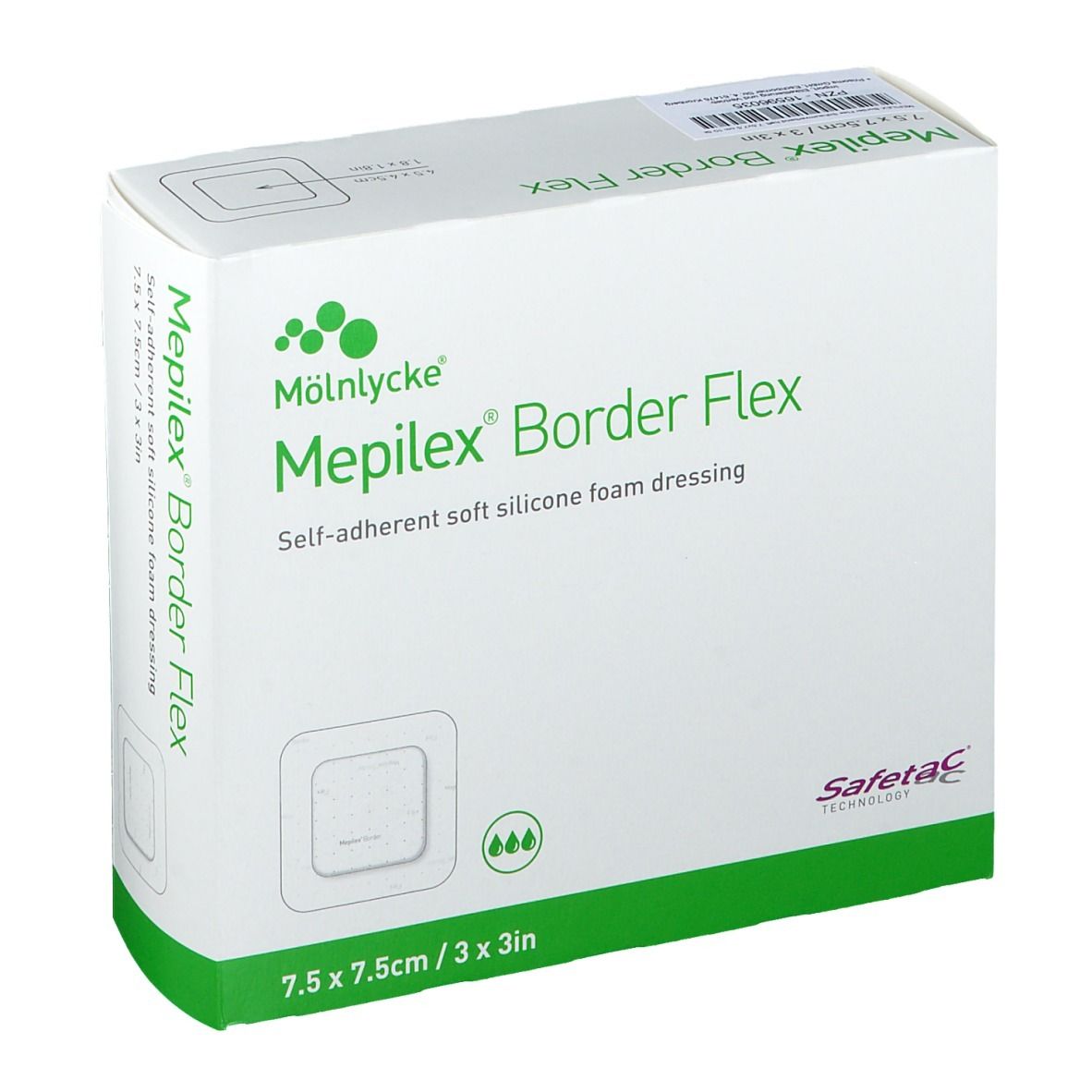 Mepilex Border Flex Schaumverb.haft.7,5x7,5 cm 10 St Verband
