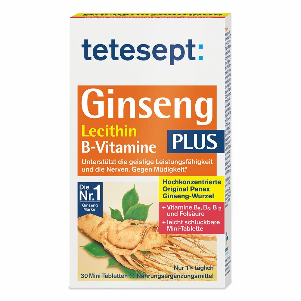 tetesept® Ginseng plus Celithin + B-Vitamine 330