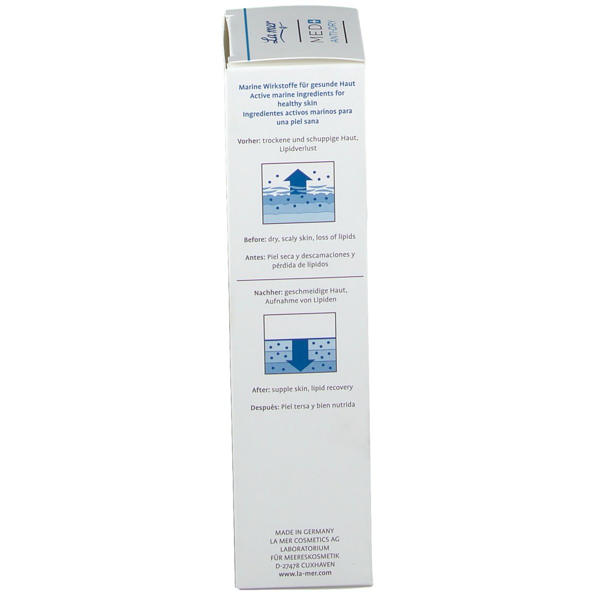 LA MER MED+ Anti-Dry Meersalzcreme ohne Parfum