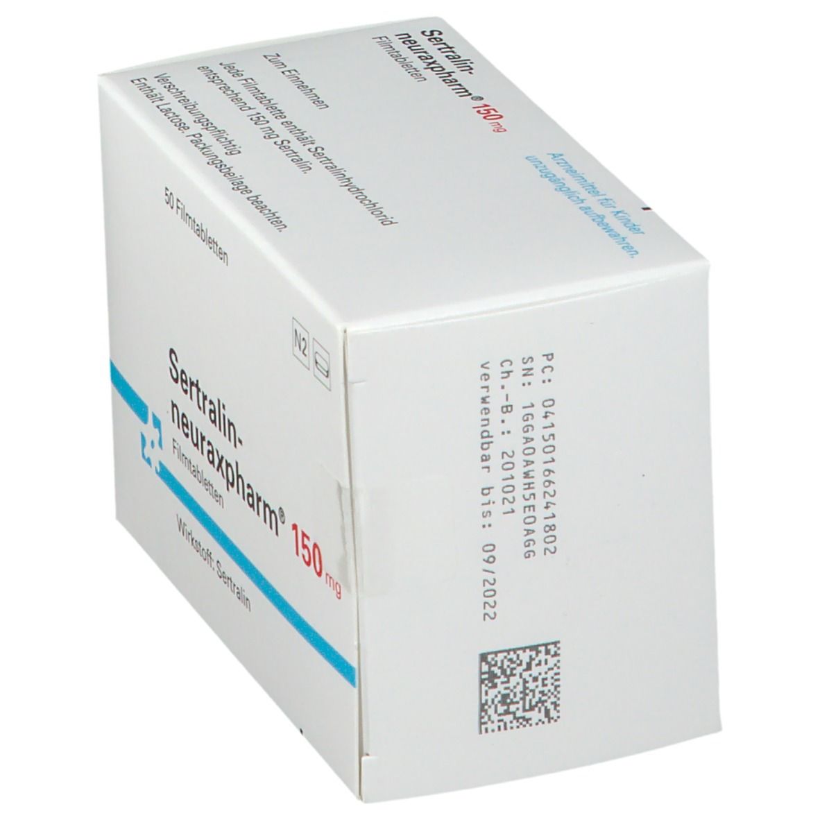 SERTRALIN-neuraxpharm 150 mg Filmtabletten 50 St