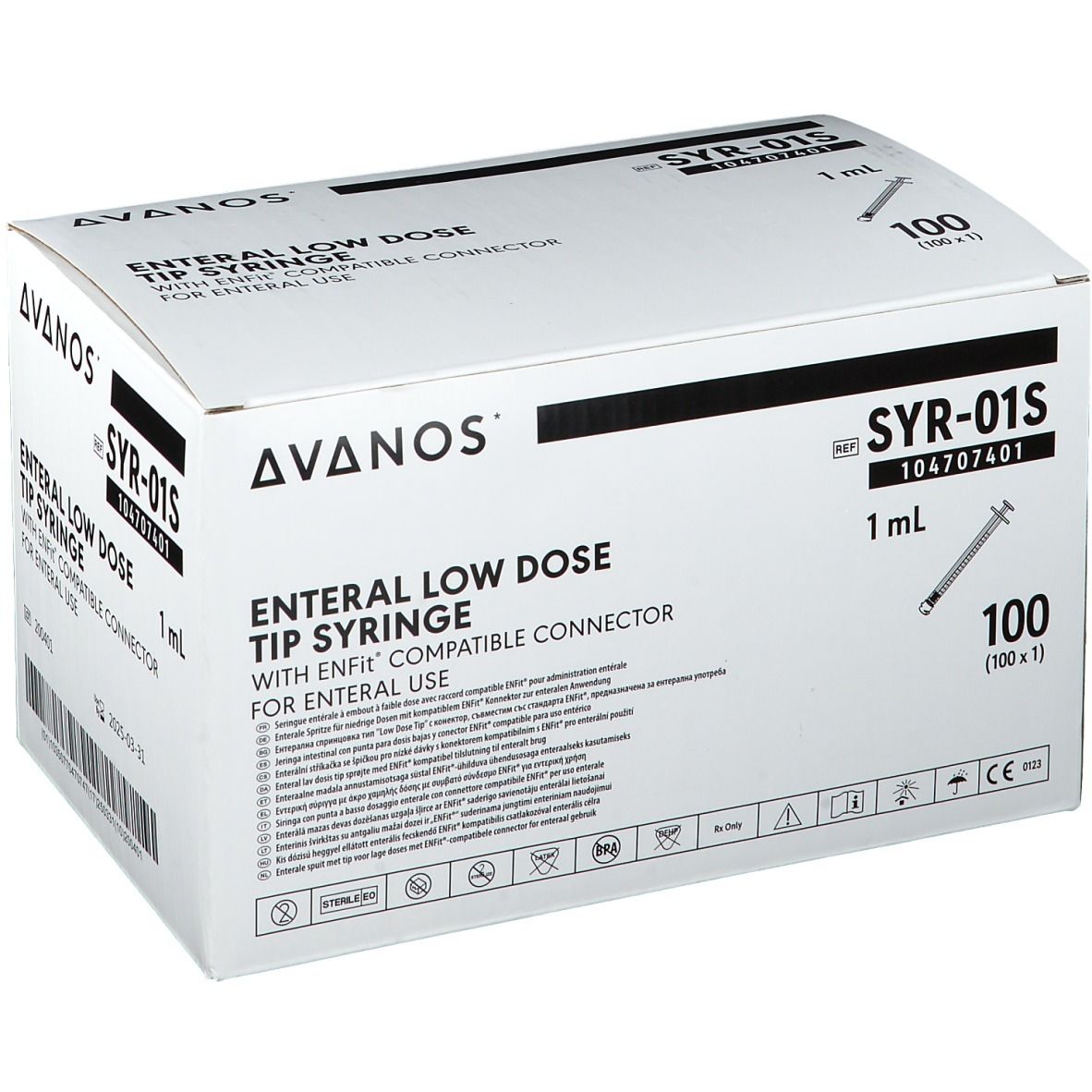 AVANOS ENTERAL Spritze 1 ml mit Low-Dose-Tip