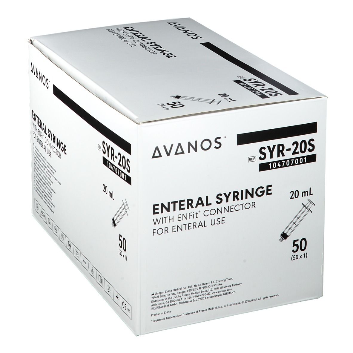 AVANOS ENTERAL SYRINGE Spritze 20 ml