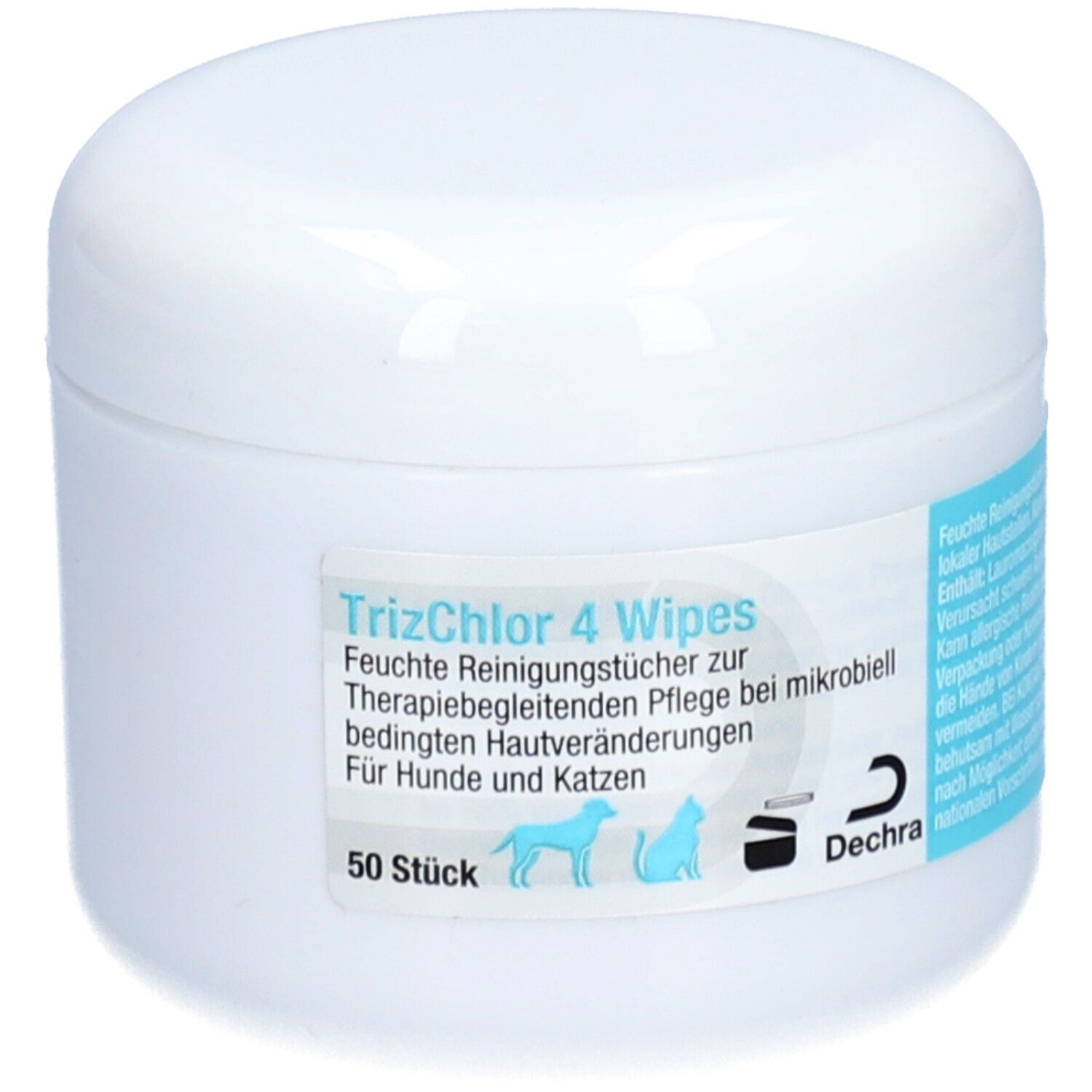 Trizchlor 4 wipes f.Hunde/Katzen 50 St Tücher