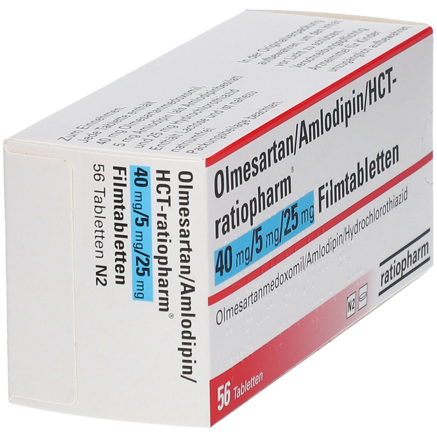 Olmesartan/Amlodipin/HCT-Ratio 40/5/25 mg