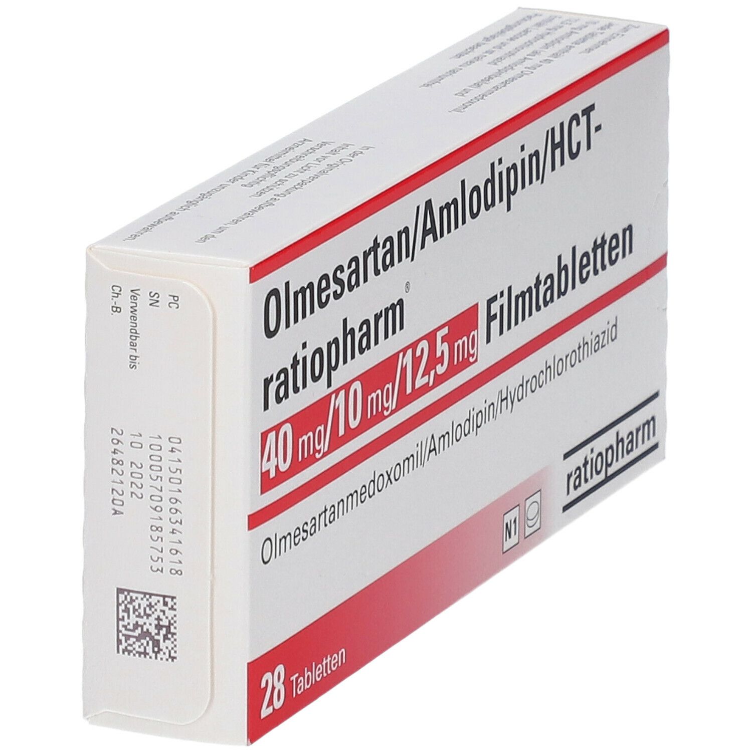 OLMESARTAN/Amlodipin/HCT-ratio 40/10/12,5 mg FTA 28 St Filmtabletten