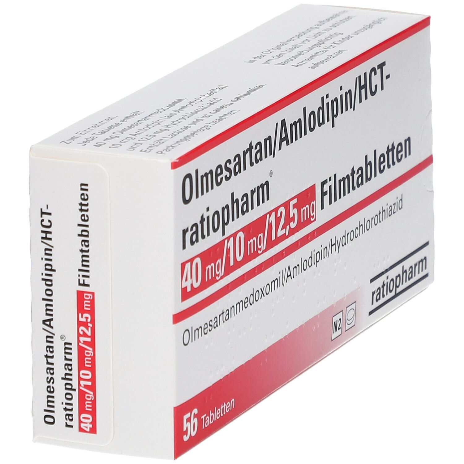 OLMESARTAN/Amlodipin/HCT-ratio 40/10/12,5 mg FTA 56 St Filmtabletten