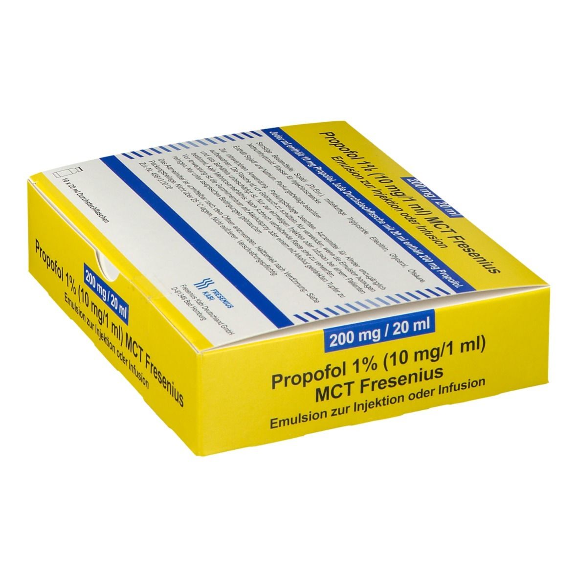 Propofol 1% 10mg/1ml MCT Fres.Em.z.Inj.u.Inf.Dsfl. 10x50 ml Emulsion