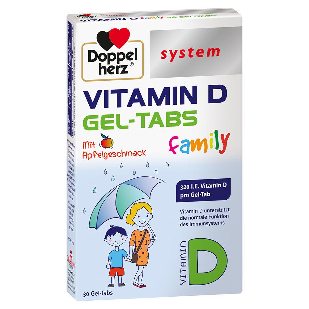 Doppelherz® system Vitamin D Gel-Tabs family