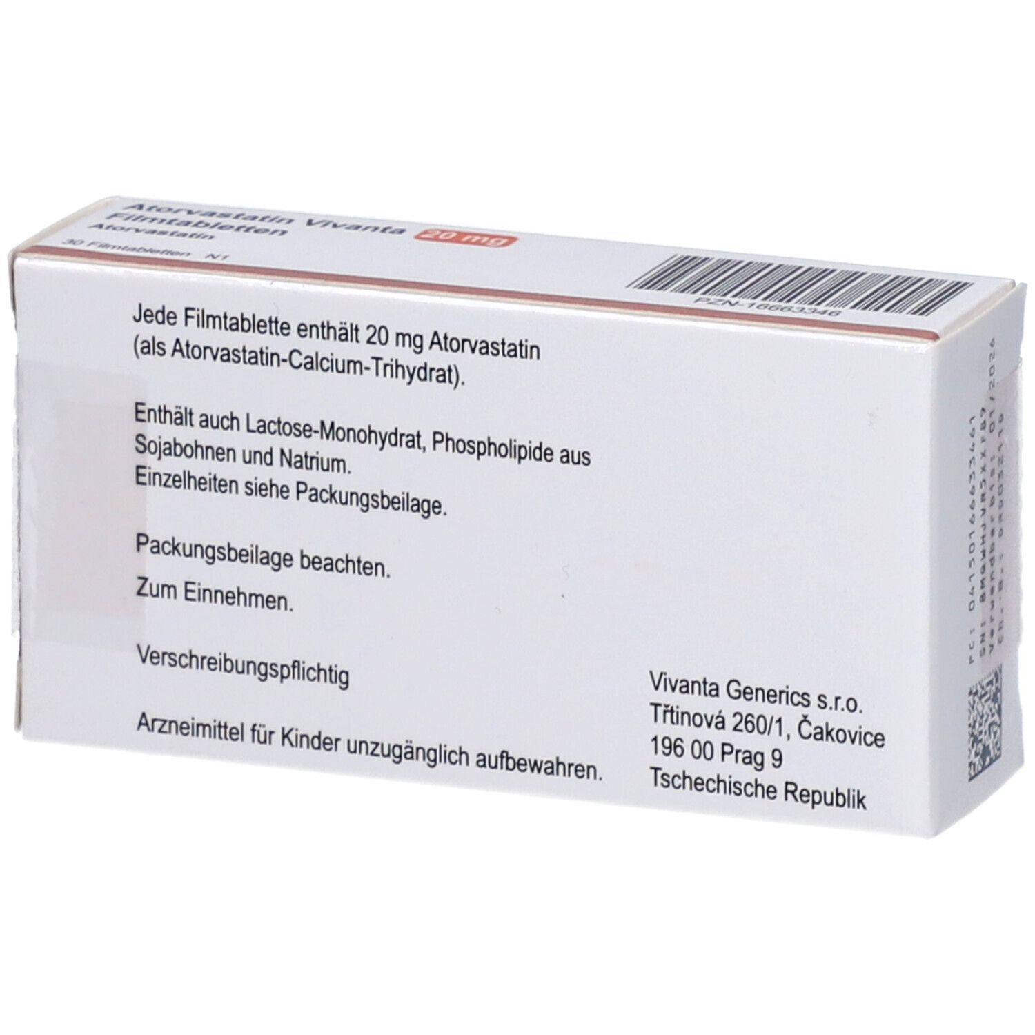 ATORVASTATIN Vivanta 20 mg Filmtabletten