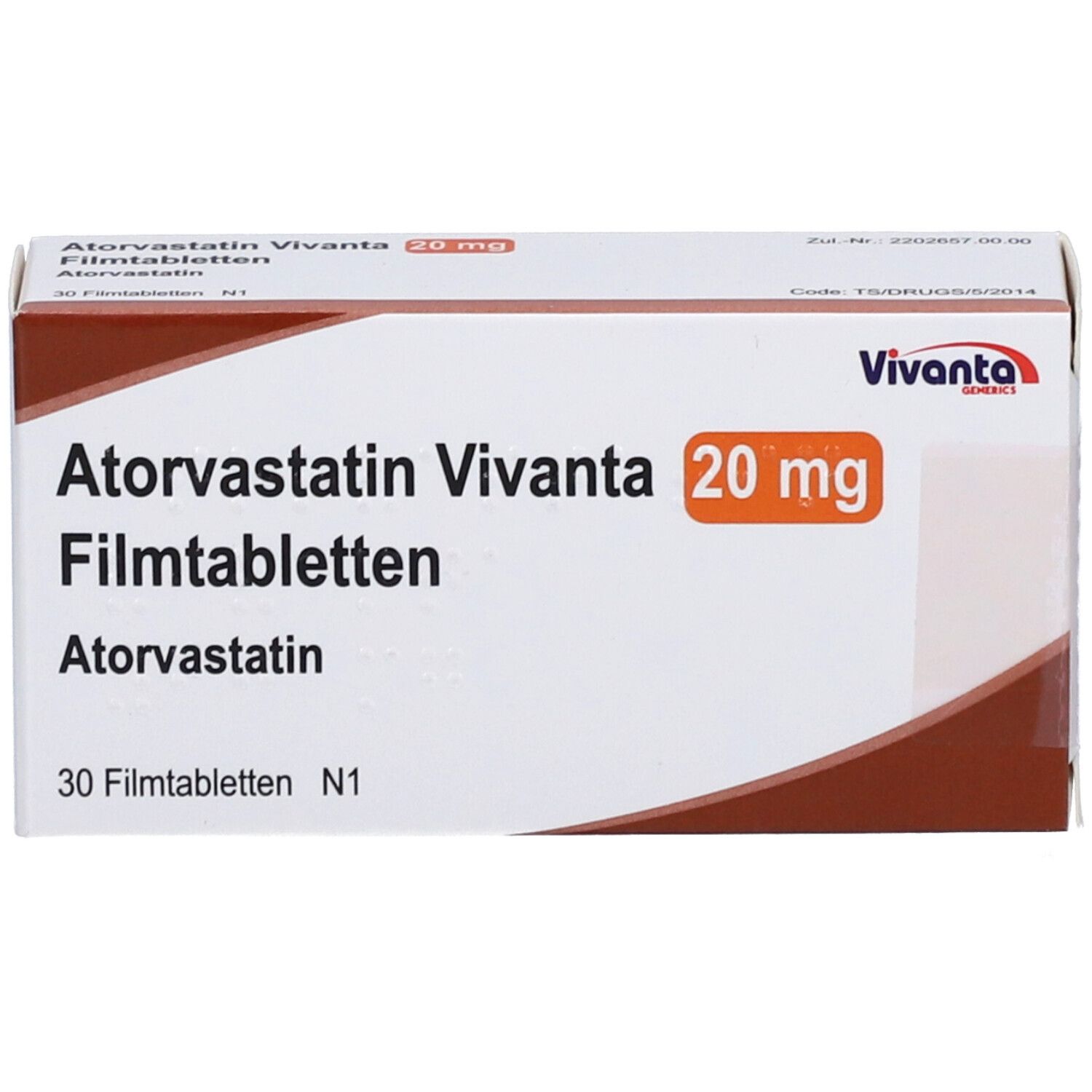 ATORVASTATIN Vivanta 20 mg Filmtabletten