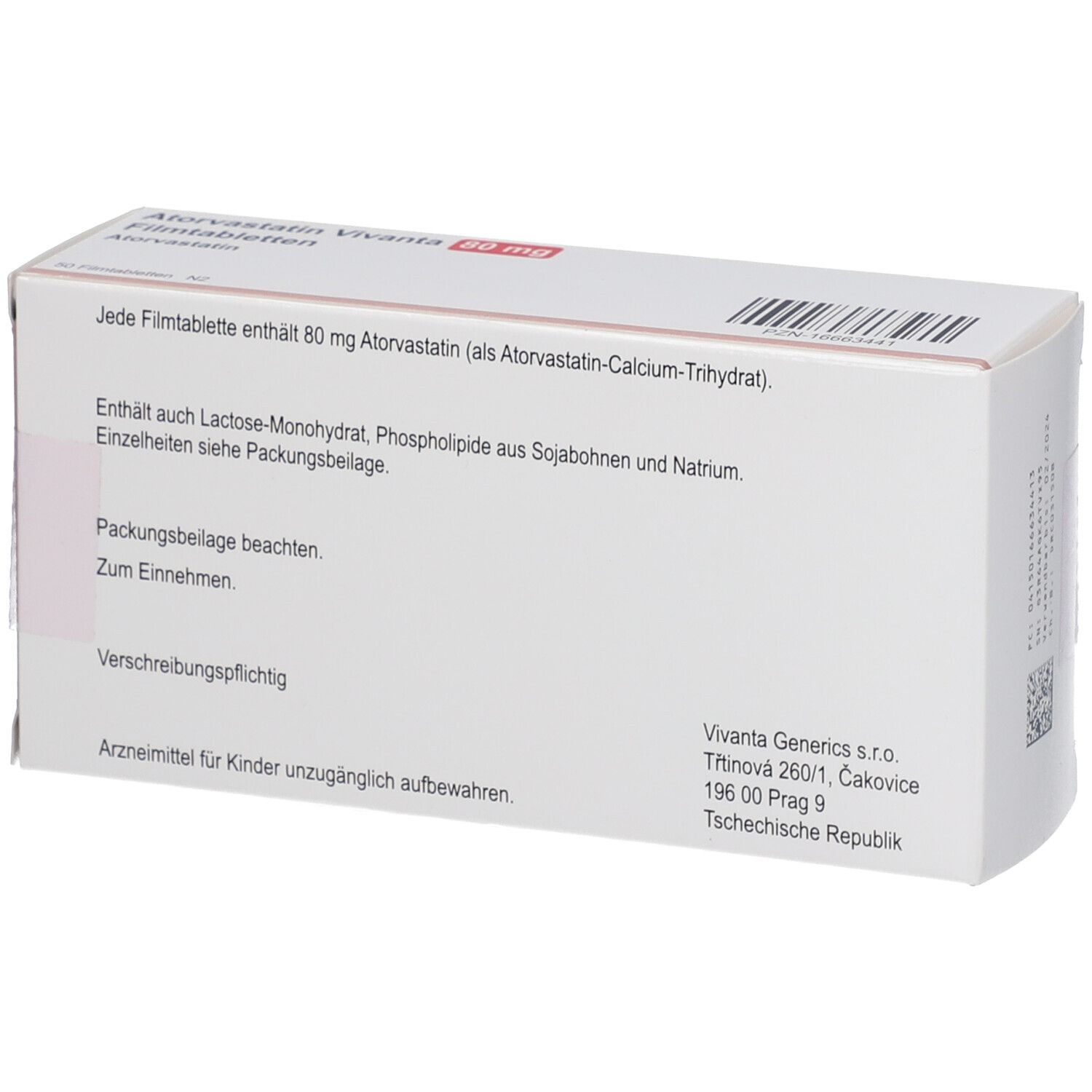ATORVASTATIN Vivanta 80 mg Filmtabletten