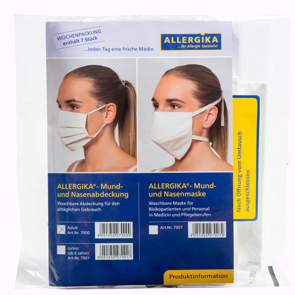 ALLERGIKA® Mund- und Nasenabdeckung für Erwachsene