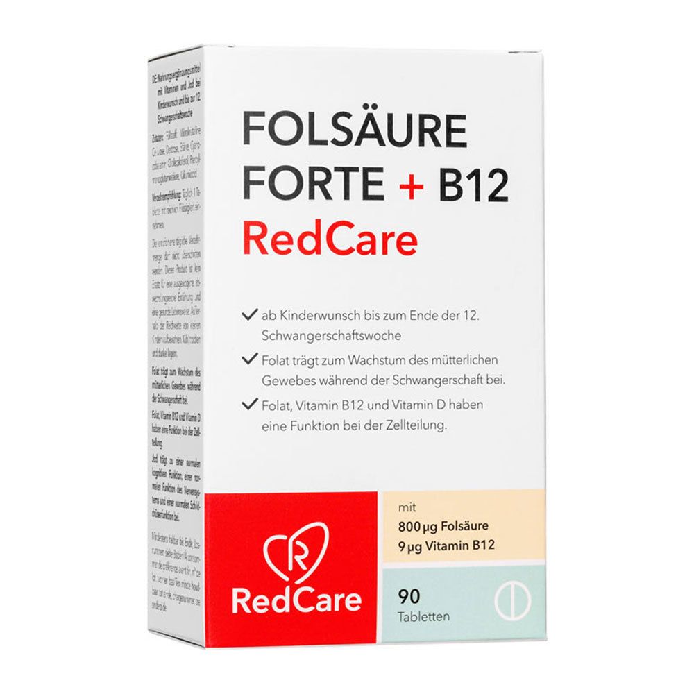 FOLSÄURE FORTE + B12 RedCare