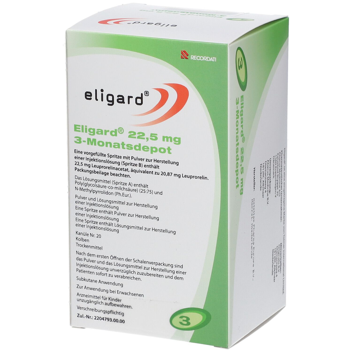 ELIGARD 22,5 mg Plv.u.Lsm.z.H.e.Injektionslsg.