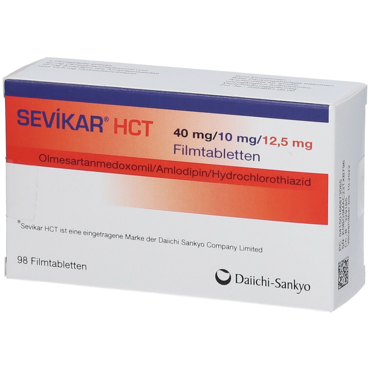 Sevikar HCT 40 mg/10 mg/12,5 mg