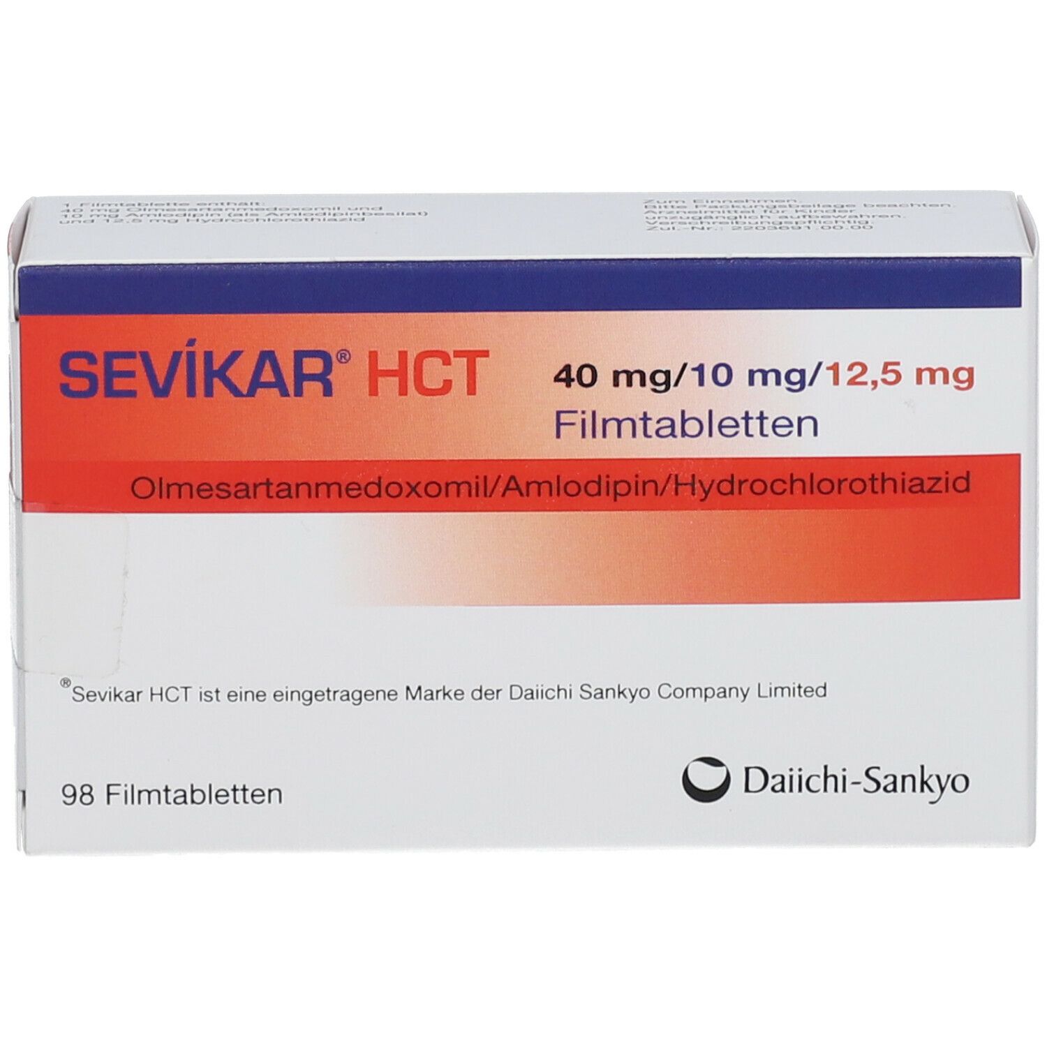 Sevikar HCT 40 mg/10 mg/12,5 mg