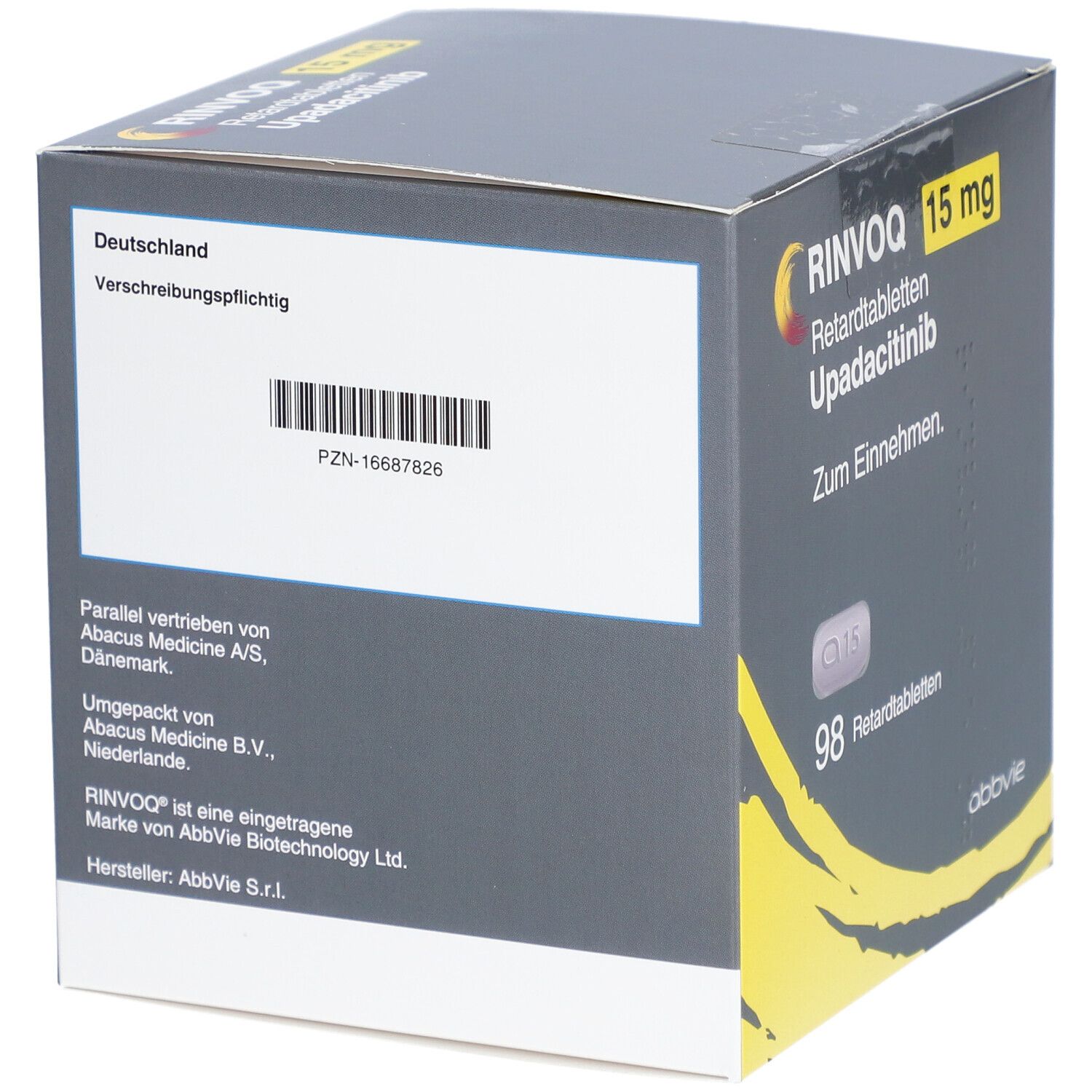 Rinvoq 15 mg Retardtabletten 98 St Retard-Tabletten