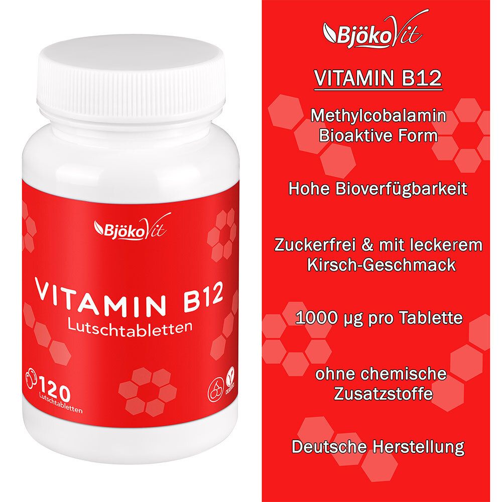 BjökoVit Vitamin B12 Lutschtabletten 1000 µg