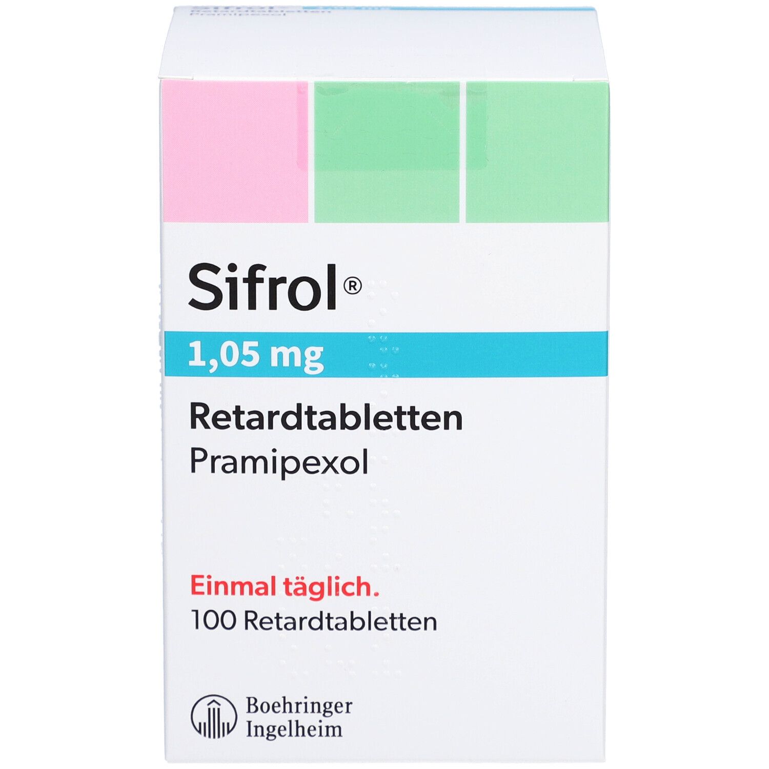 Sifrol 1,05 mg Retardtabletten 100 St Retard-Tabletten