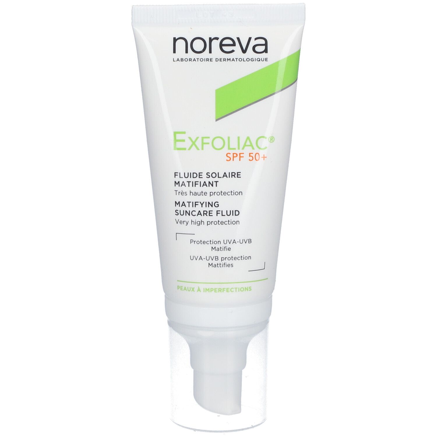 noreva Exfoliac® SPF 50+ mattierender Sonnenschutz