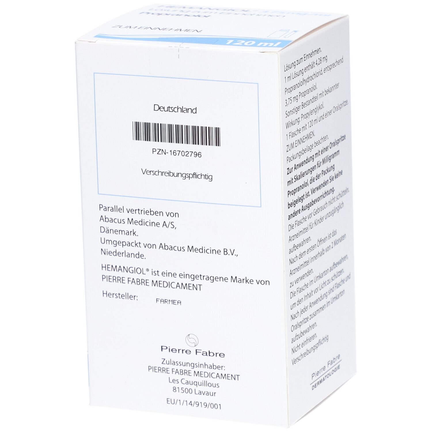 HEMANGIOL 3,75 mg/ml Lösung zum Einnehmen