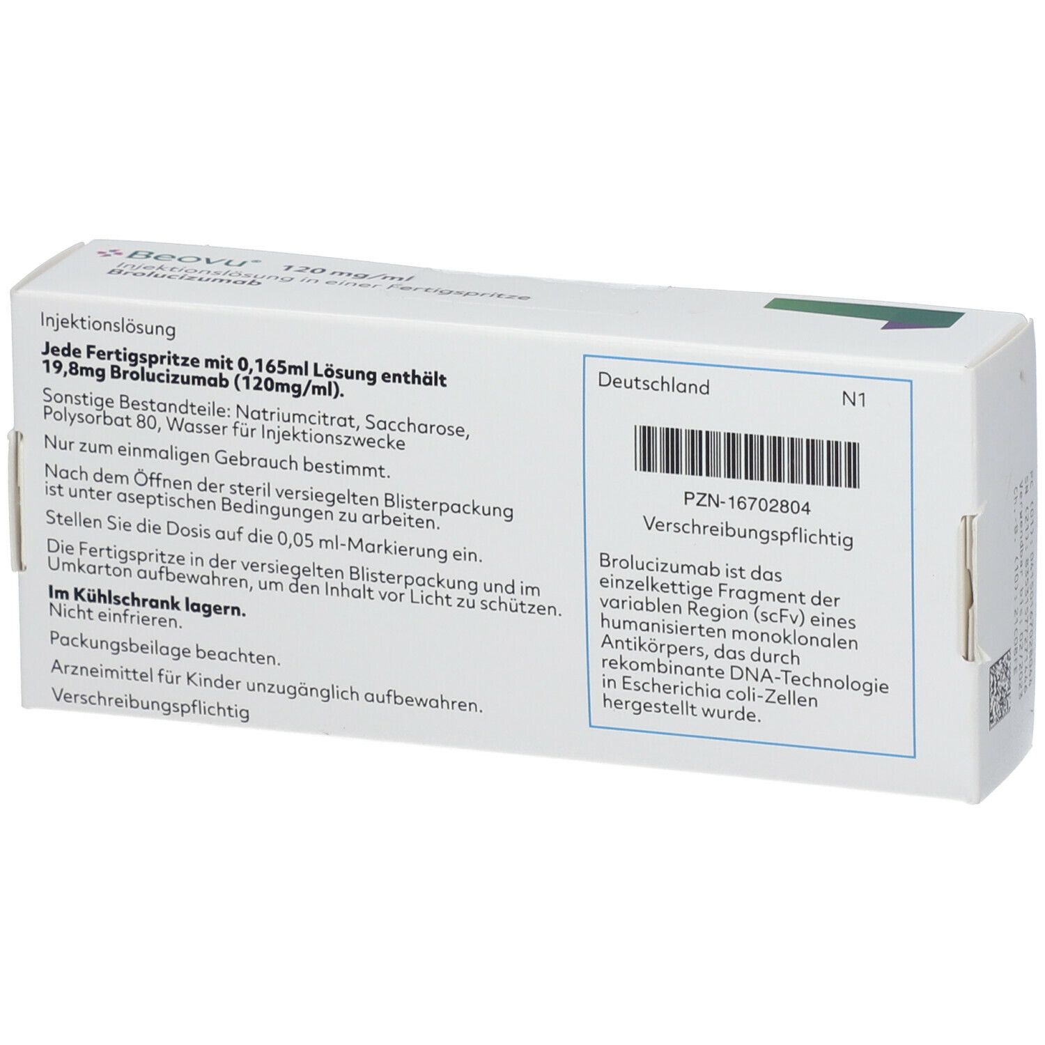 BEOVU 120 mg/ml Injektionslösung i.e.Fertigspritze