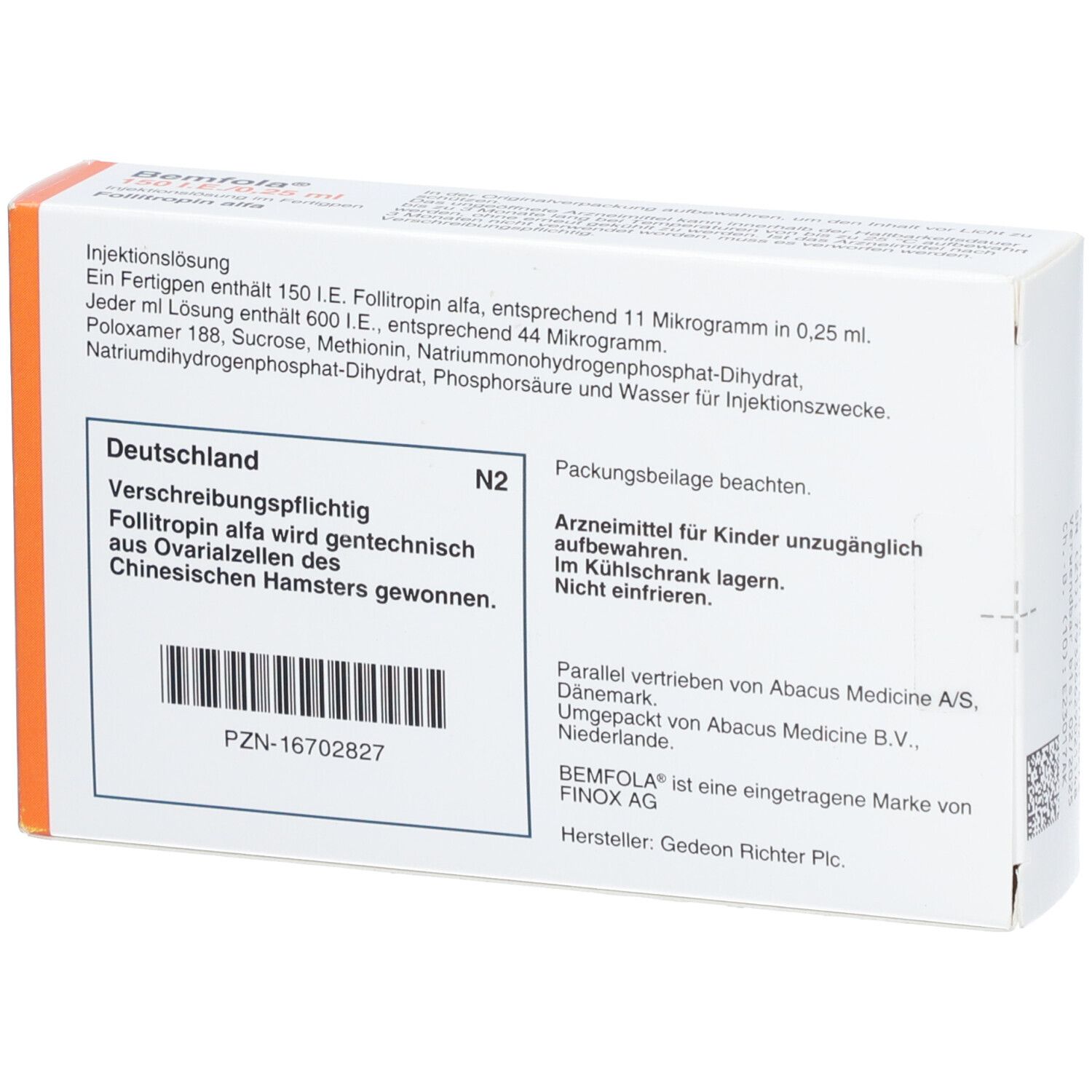 Bemfola 150 I.E./0,25 ml