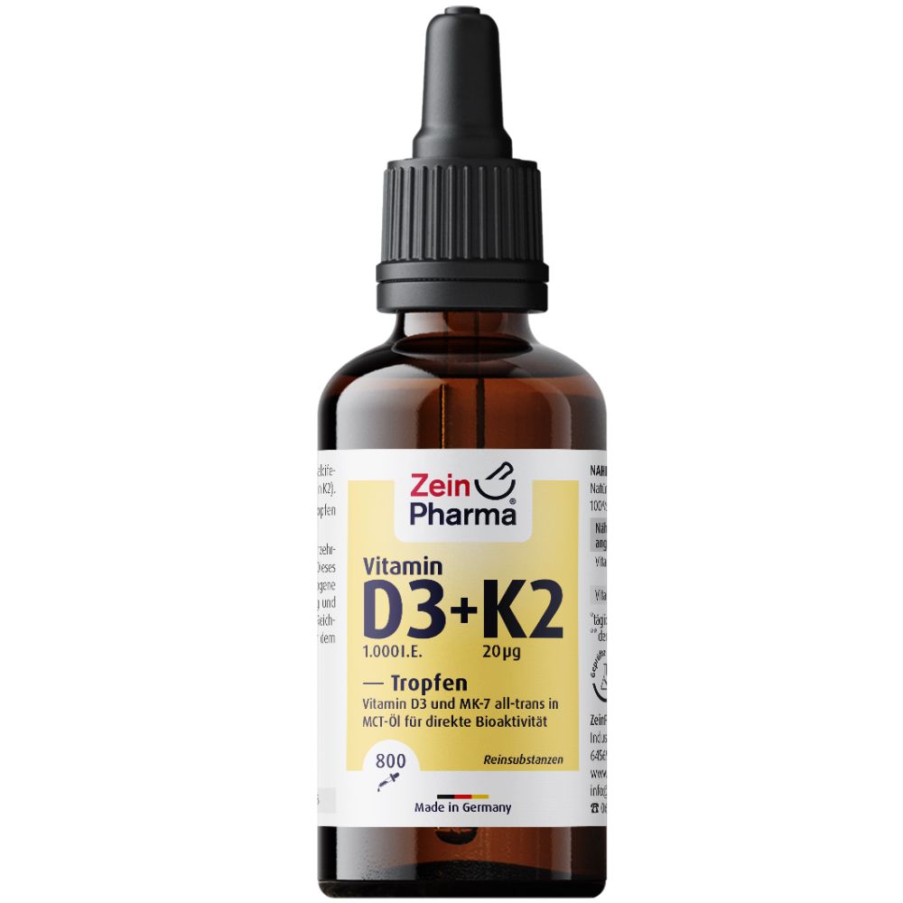 Vitamin D3+K2 Mk-7 Tropfen z.Einnehmen hochdosiert 25 ml zum Einnehmen