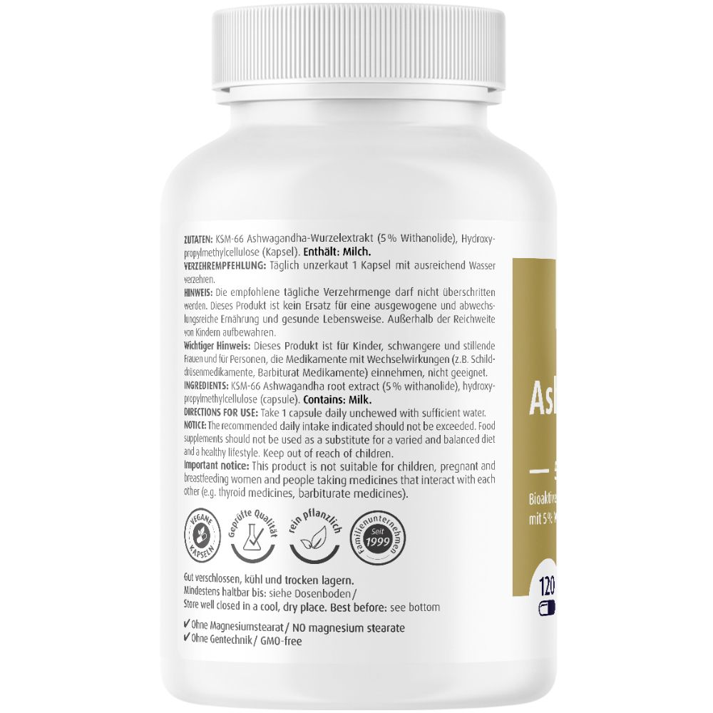 ZeinPharma® Ashwagandha Extrakt 500 mg