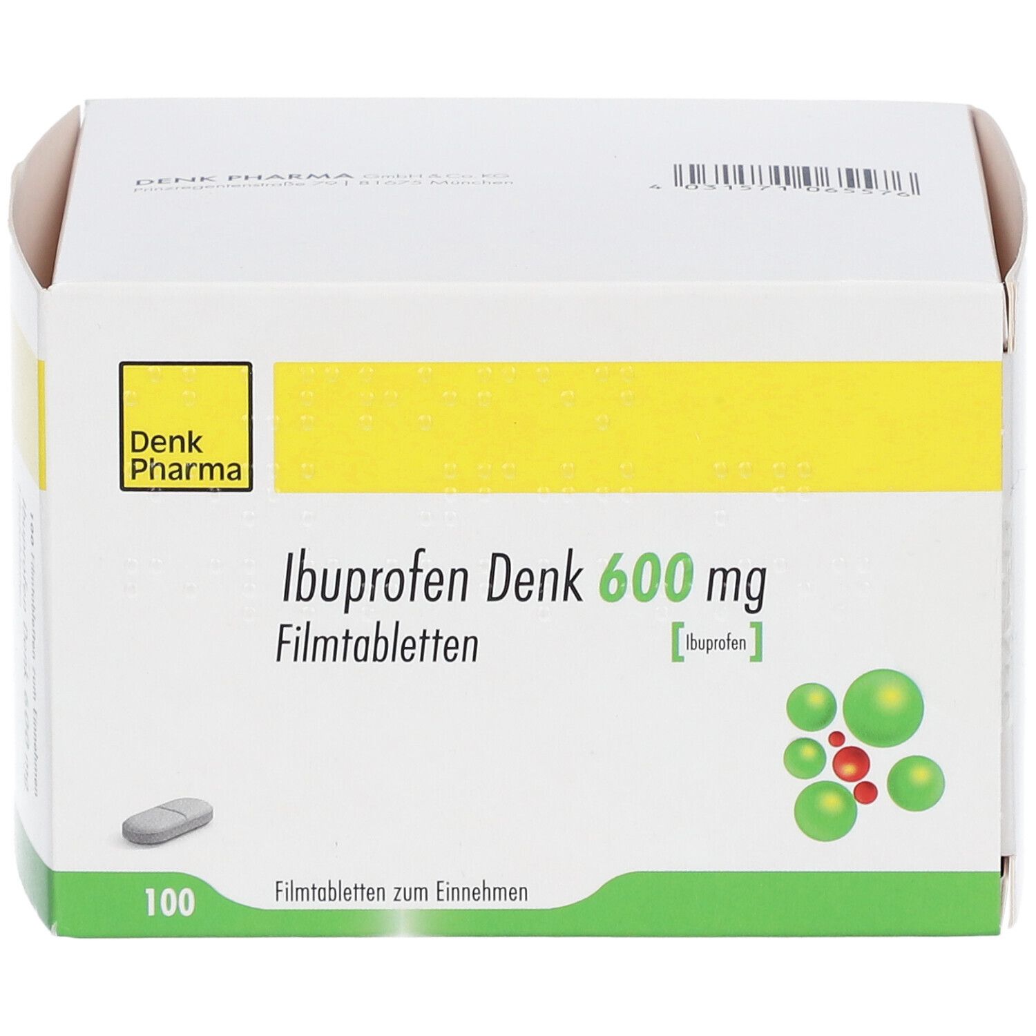 IBUPROFEN Denk 600 mg Filmtabletten