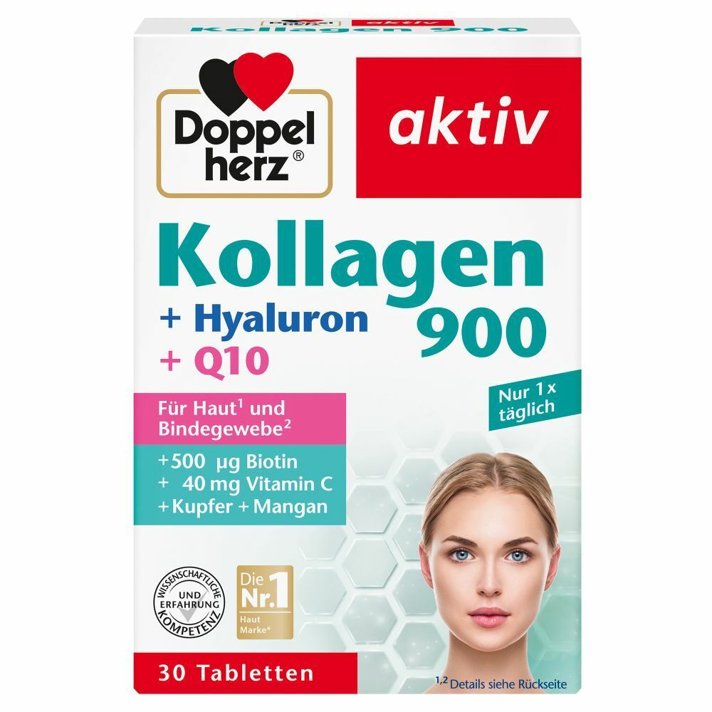 Doppelherz® aktiv Kollagen 900 + Hyaluron + Q10