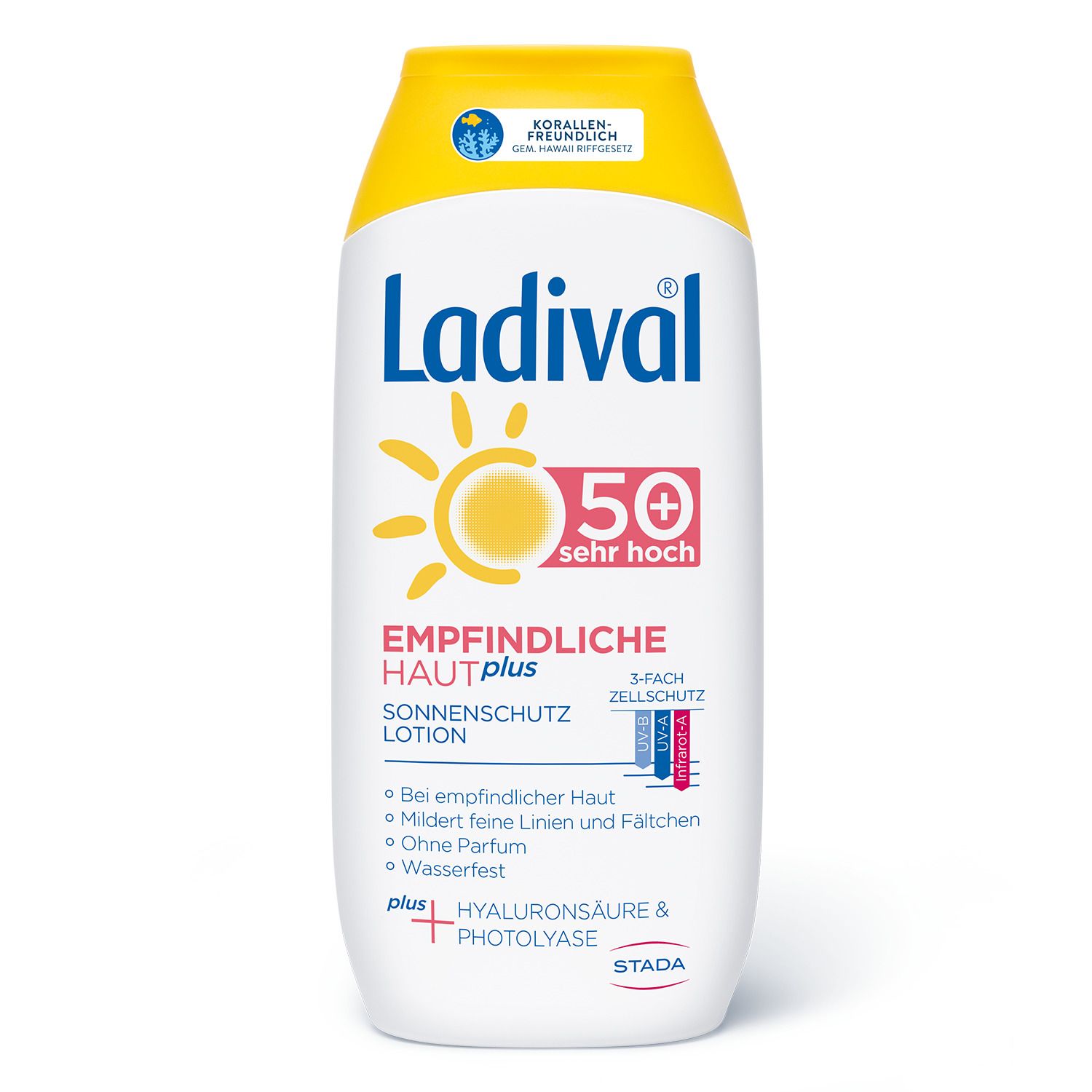 Ladival® Empfindliche Haut plus pflegende Sonnenschutz Lotion LSF 50+ mit Hyaluronsäure & Photolyase