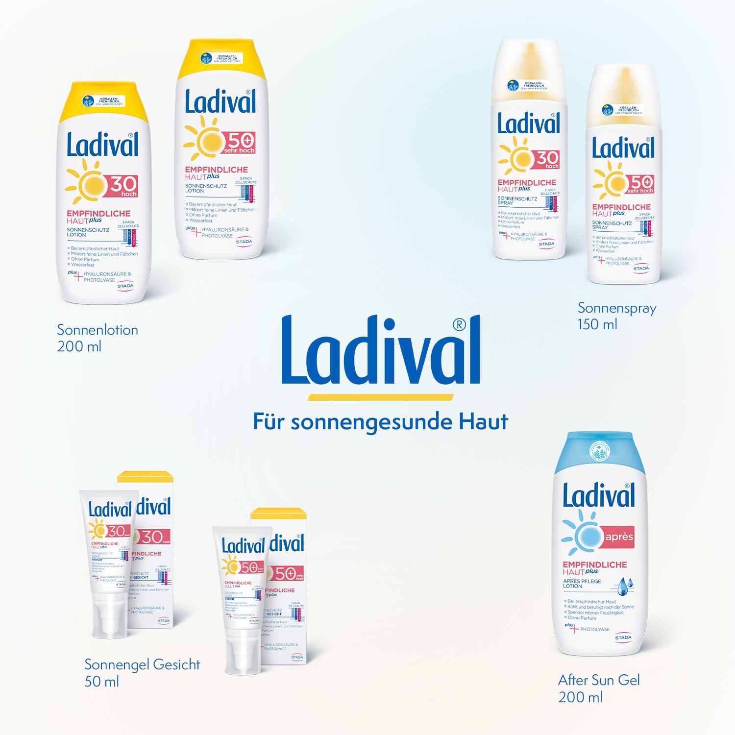 Ladival® Empfindliche Haut plus pflegendes Sonnenschutz Spray LSF 30 mit Hyaluronsäure & Photolyase