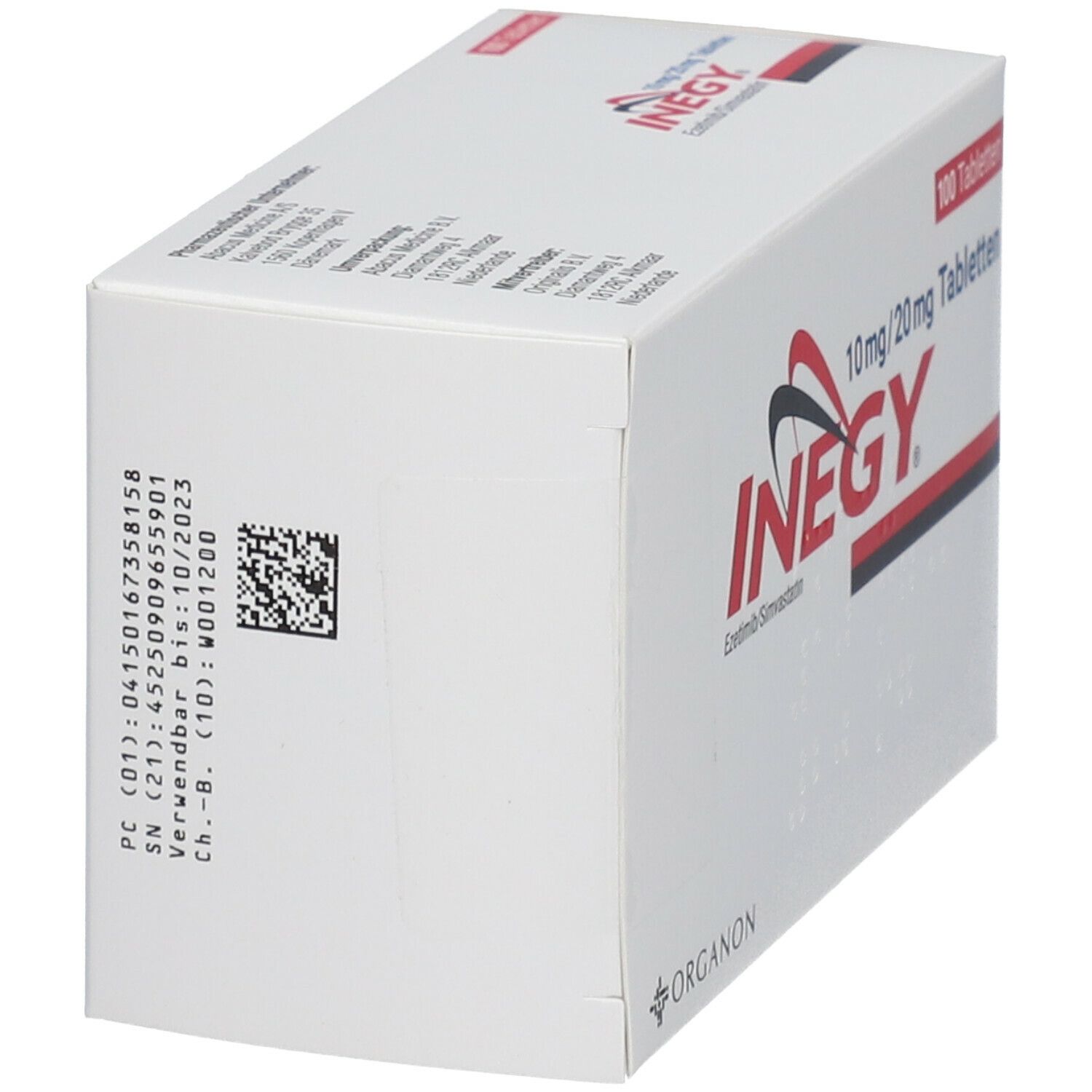 Inegy 10 mg/20 mg Tabletten 100 St