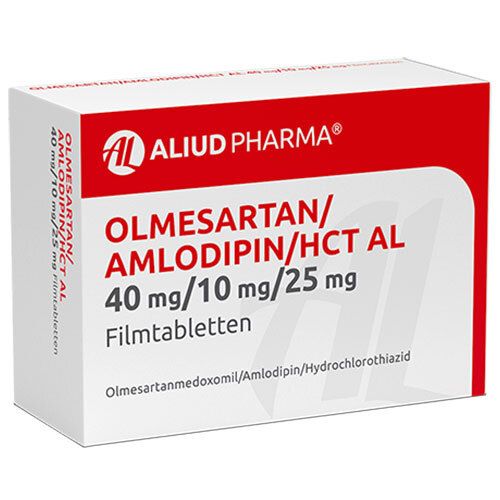 Olmesartan Amlodipin Hct Al 40 Mg 10 Mg 25 Mg 28 St Mit Dem E Rezept Kaufen Shop Apotheke