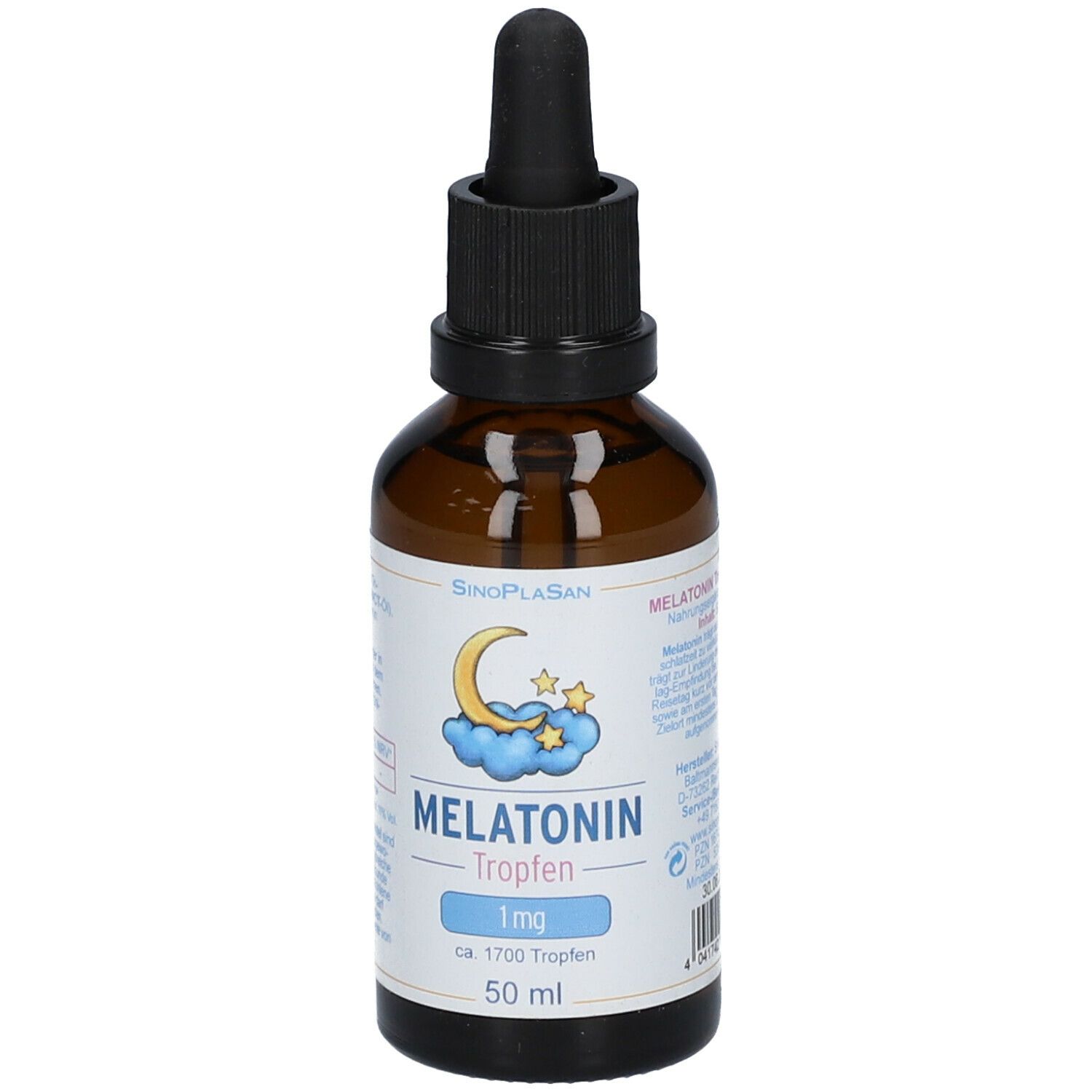 Melatonin 1 mg/6 Tropfen 50 ml zum Einnehmen