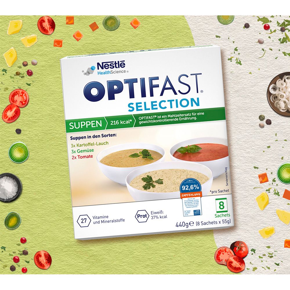 Optifast Selection Suppen Pulver 8x55 g