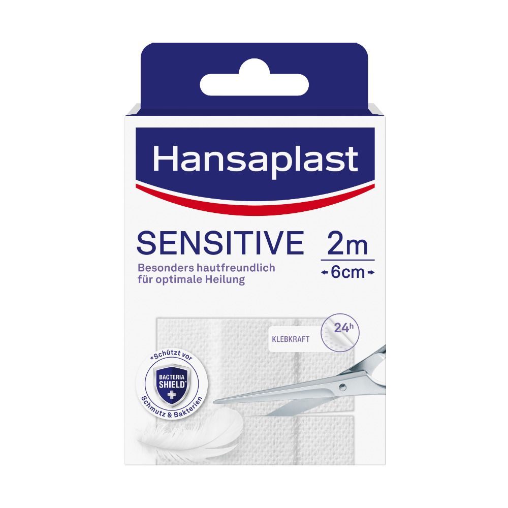 Hansaplast Sensitive Pflaster 2 m x 6 cm