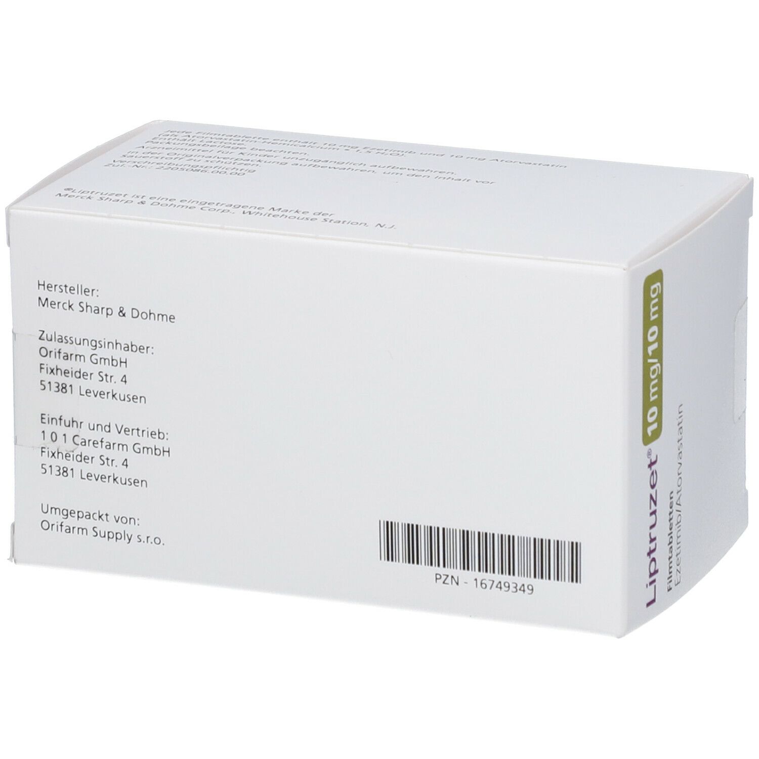 Liptruzet® 10 mg/10 mg