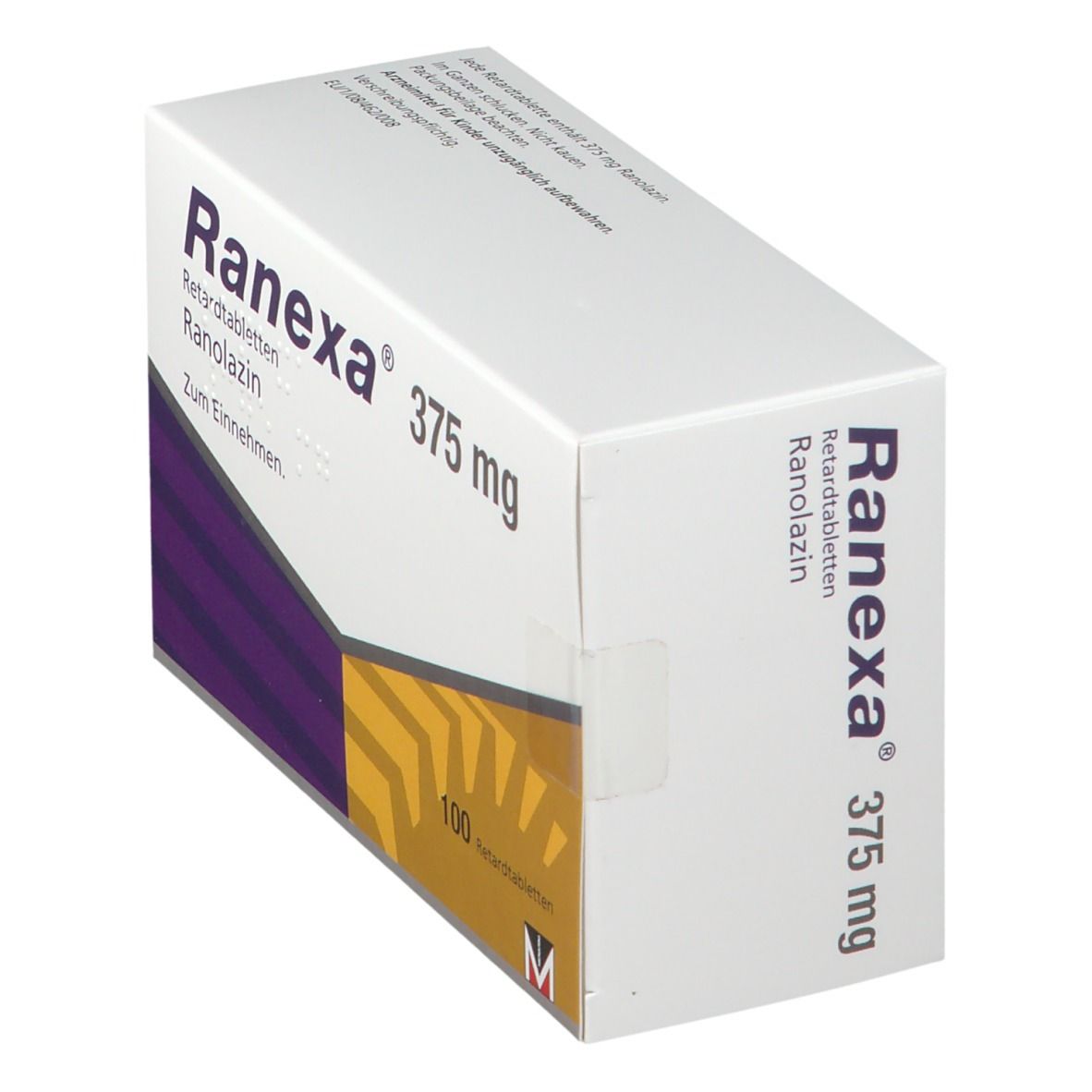 Ranexa 375 mg Retardtabletten 100 St Retard-Tabletten