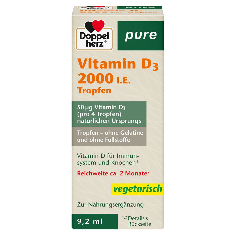Doppelherz® pure Vitamn D3 2.000 I.E