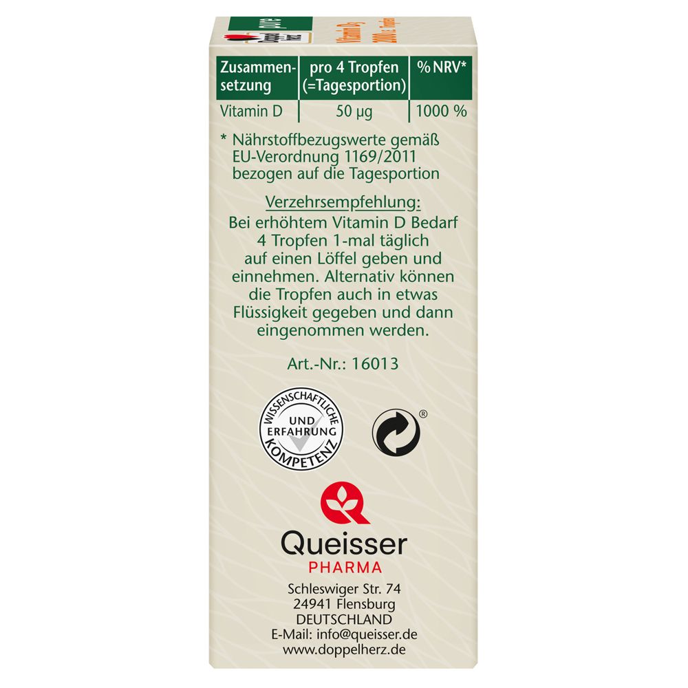 Doppelherz® pure Vitamn D3 2.000 I.E