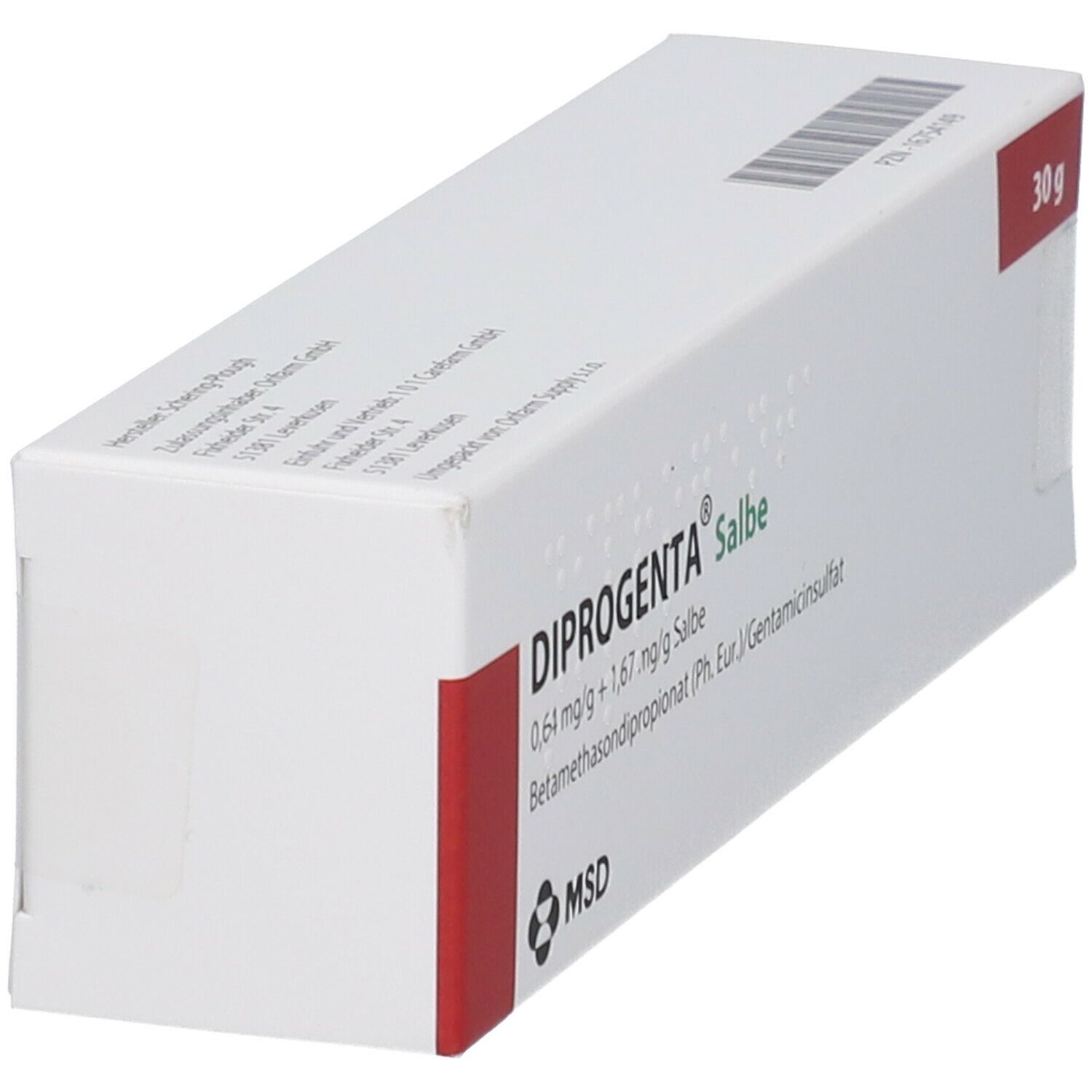 Diprogenta Salbe 0,64 mg/g + 1,67 30 g