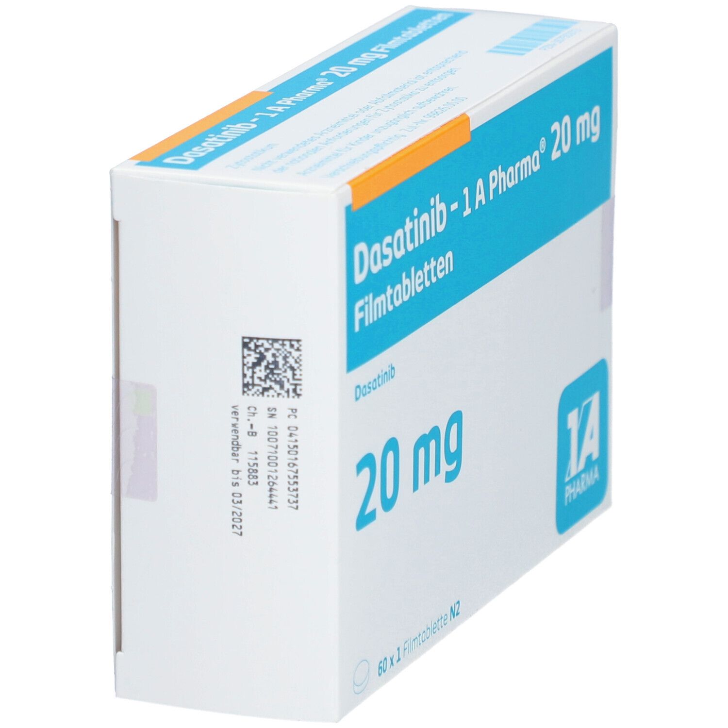 Dasatinib-1A Pharma 20 mg Filmtabletten 60 St