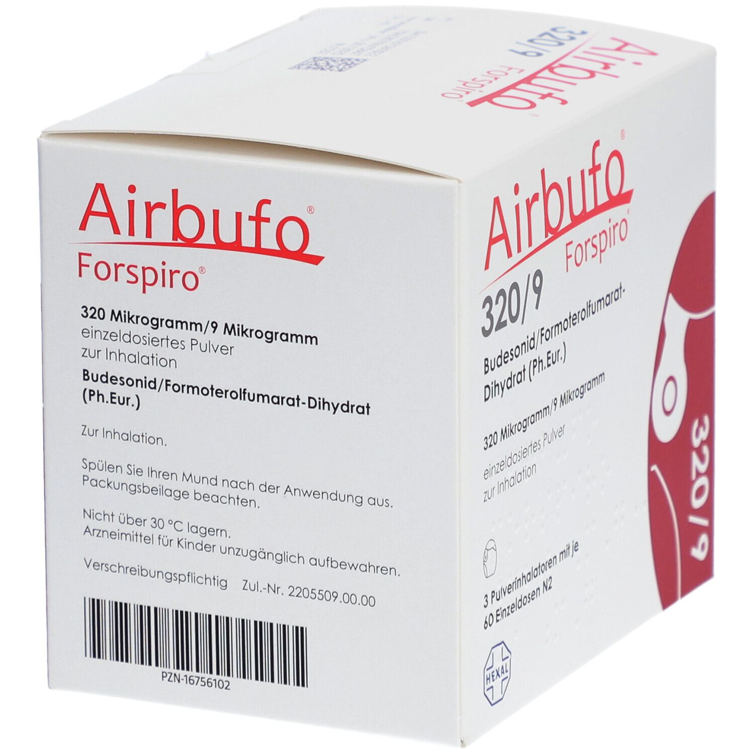 Airbufo® Forspiro® 320 µg/9 µg/Dosis 3x60 ED