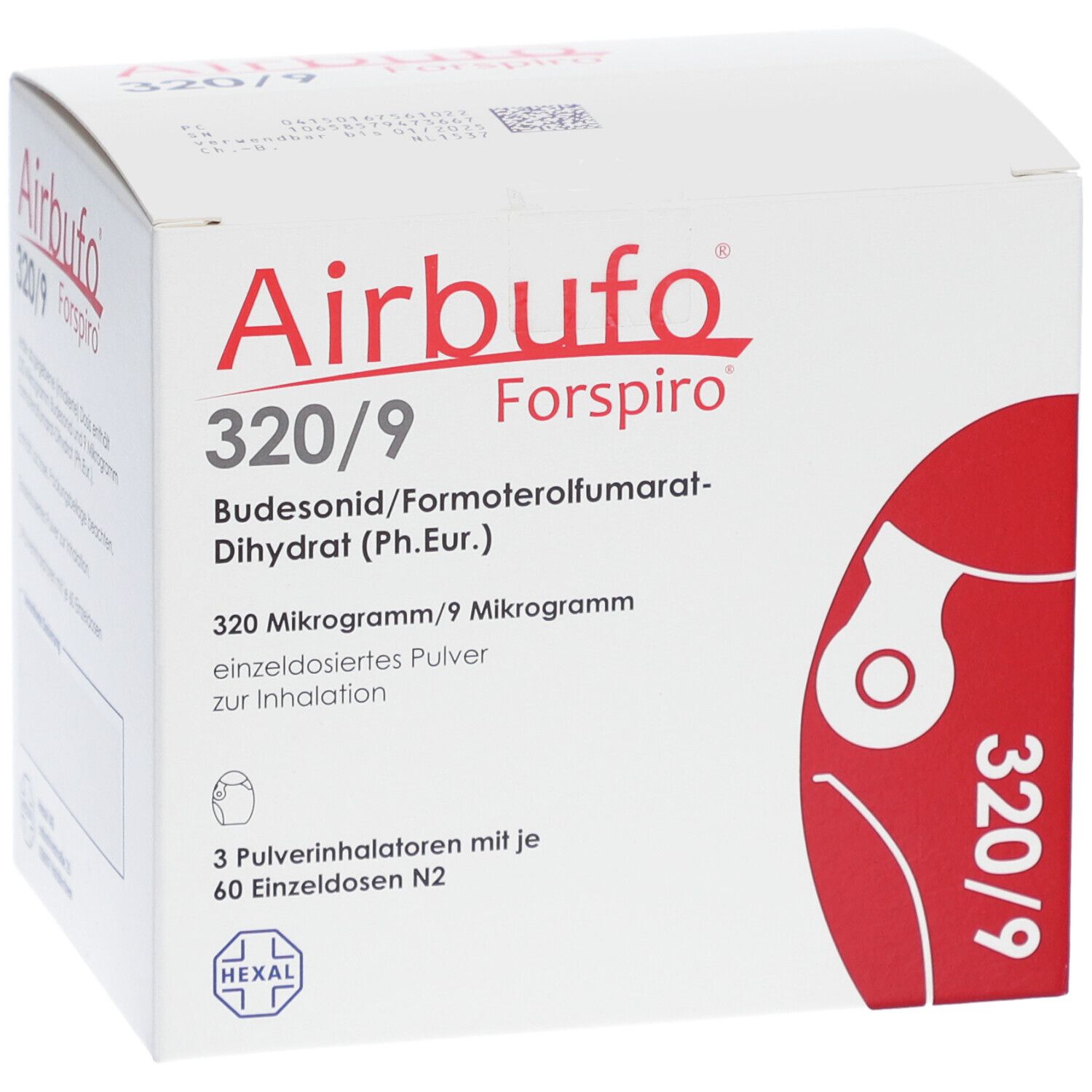 Airbufo® Forspiro® 320 µg/9 µg/Dosis 3x60 ED