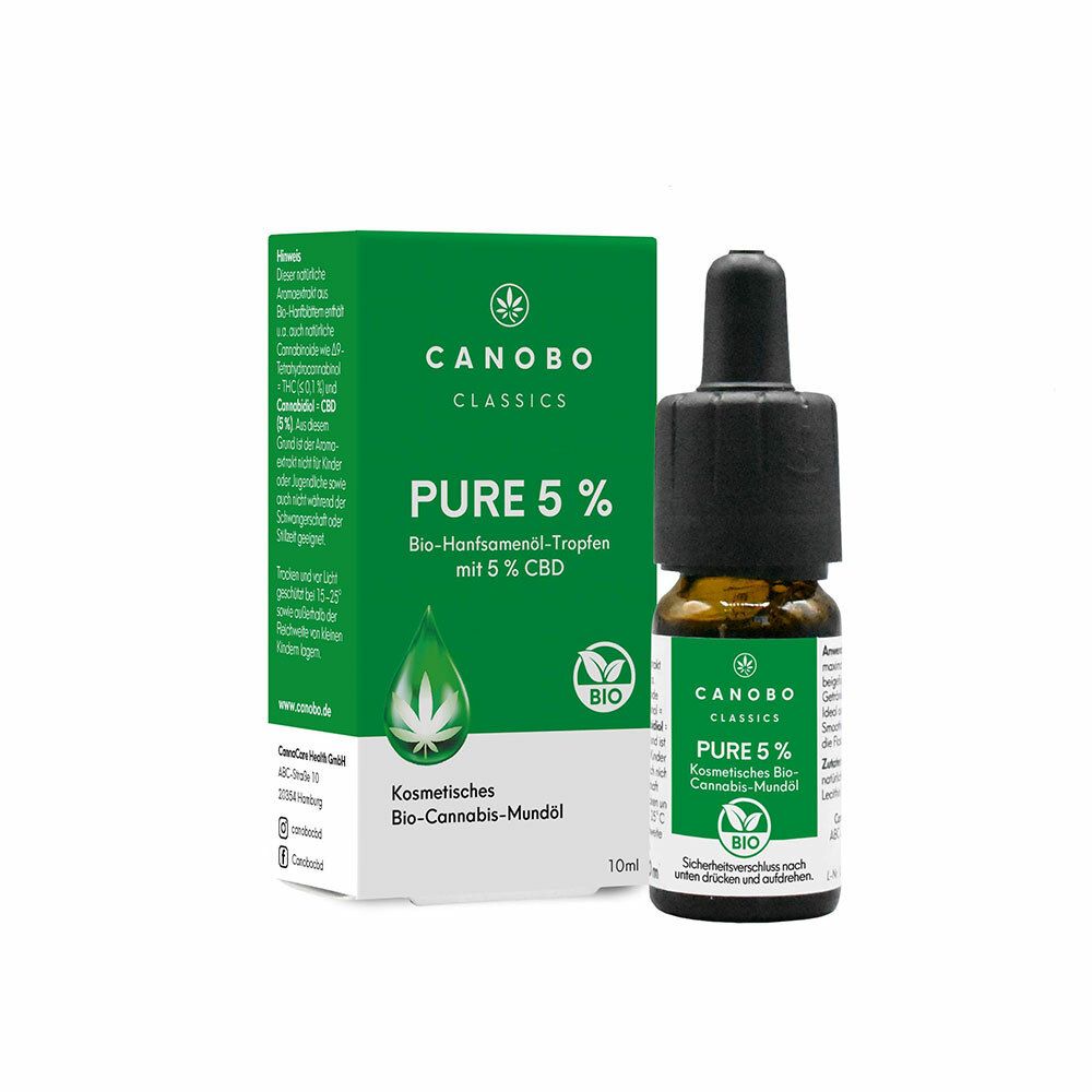 CANOBO PURE Bio CBD 5% Cannabis Mundöl