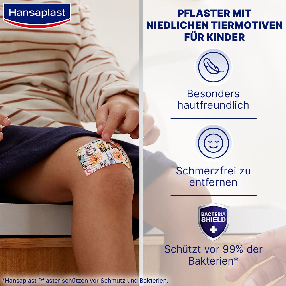 Hansaplast Kinderpflaster Sensitive 1 m x 6 cm - 20% Rabatt mit dem Code „pflaster20“
