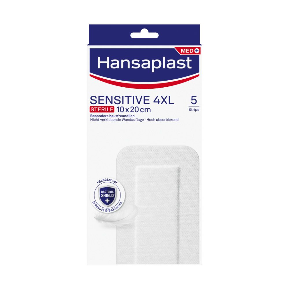 Hansaplast Sensitive 4Xl, 10 cm x 20 cm